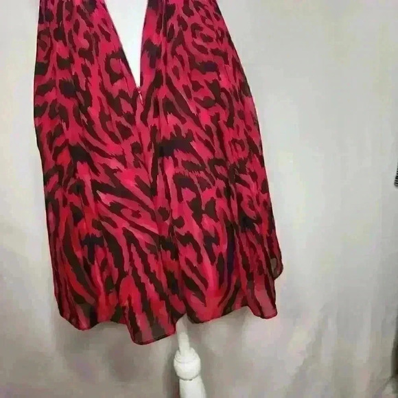 White House Black Market sleeveless red black dress size 00 - Picture 5 of 9